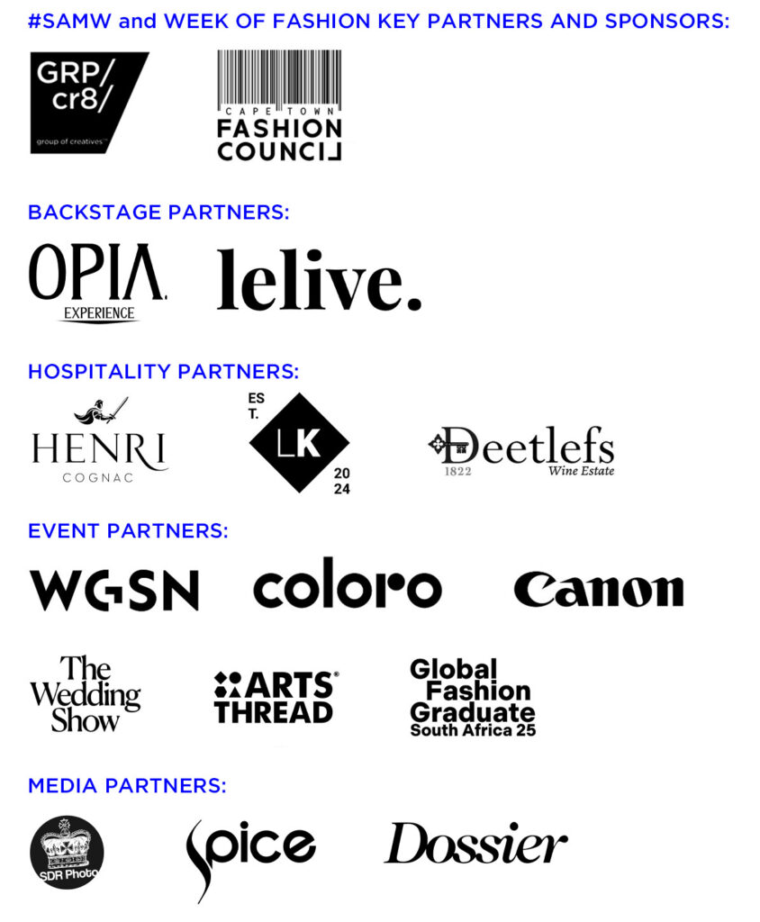 SAMW / WOF SS26 Sponsors